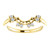 Lovely Curved Matching Wedding Band in Solid 14 Karat Yellow Gold