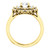 Solid 14 Karat Yellow Gold CZ Engagement Ring