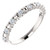 Highest Quality Cubic Zirconia Stackable Band in Solid 14 Karat White Gold