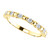 Stackable Solid 14 Karat Yellow Gold Bridal Band