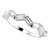 Fine Cubic Zirconia Straight Baguette Band in Solid 14 Karat White Gold