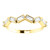 Fine Cubic Zirconia Stackable Straight Baguette Anniversary Band