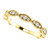 Worlds Finest Cubic Zirconia Stackable Band in Solid 14 Karat Yellow Gold