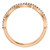 Solid 14 Karat Pink Gold Stackable Infinity Band