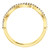 Cubic Zirconia Stackable Band in Solid 14 Karat Yellow Gold