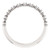 Highest Quality Solid 14 Karat White Gold Half Eternity Band