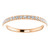 Highest Quality Cubic Zirconia Stackable Eternity Band in 14 Karat Rose Gold