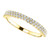 Finest Cubic Zirconia Stackable Mix & Match Band in Solid 14 Karat Yellow Gold