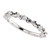 Lovely Cubic Zirconia Mix & Match Band in Solid 14 Karat White Gold