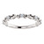 Solid 14 Karat White Gold Stackable Band 