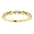 Delicate Stackable Cubic Zirconia Band in Solid 14 Karat Yellow Gold