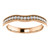 Solid 14 Karat Rose Gold Matching Cubic Zirconia Wedding Band