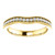 Solid 14 Karat Yellow Gold Cubic Zirconia Wedding Band