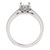 Solid 14 Karat White Gold Setting With Your Choice of Center Stone