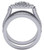 Heavy Solid 14 Karat White Gold Milgrain Setting 
