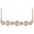 Highest Quality Cubic Zirconias Horizontal Bezel Round Necklace