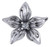 Solid 14 Karat White Gold Flower Necklace