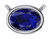 1.00Ct Oval Sapphire Blue Cubic Zirconia Bezel Pendant