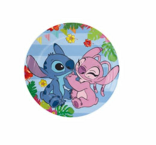 Stitch themed paper plate small 10pc