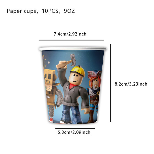 Roblox paper cups 10pc