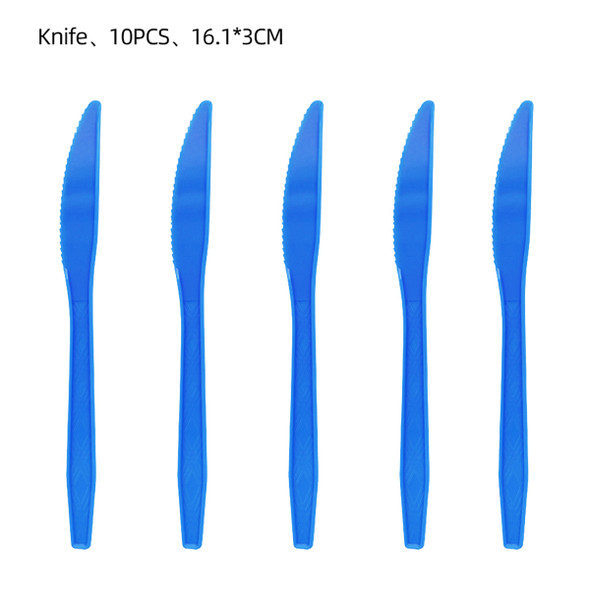 Dark Blue plastic knifes