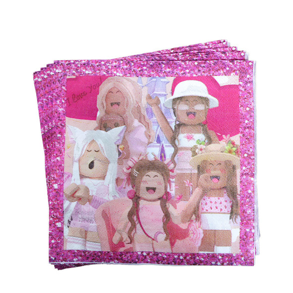 Roblox Pink Napkins 10pc