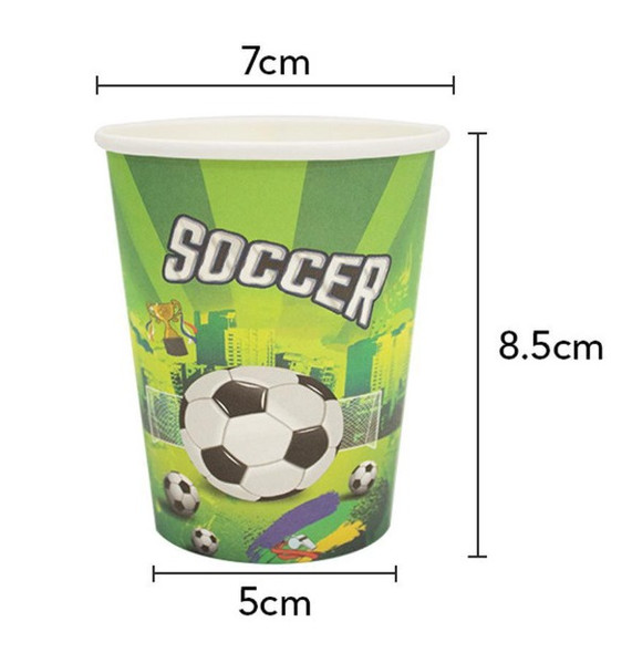 Soccer paper cups 10pc