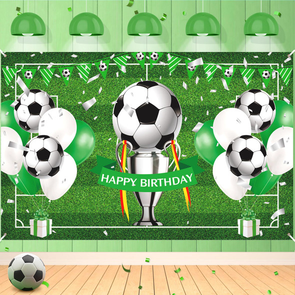 Soccer vinyl backdrop