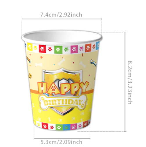Paw Patrol paper cups 10pc