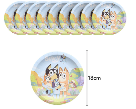 Bluey Paper Plate Small 10pc