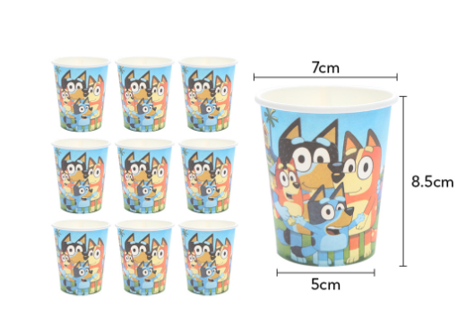 Bluey paper cups 10pc