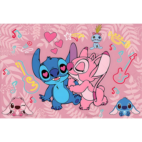 Pink Stitch vinyl backdrop