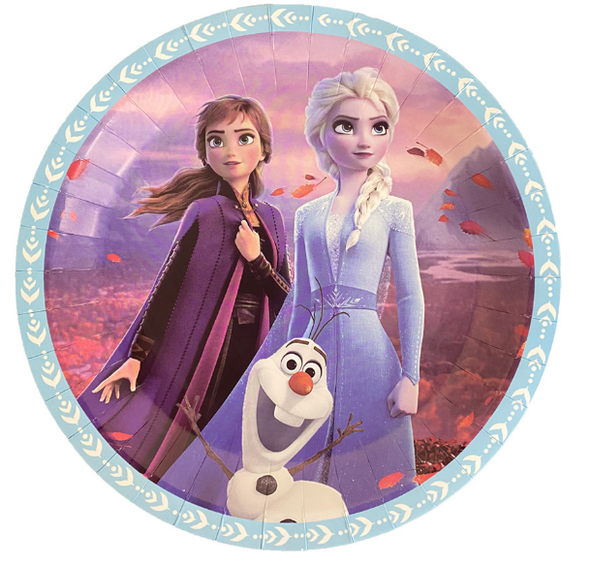 Frozen paper plate large 10pc
