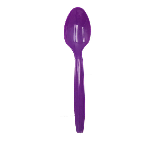 Purple Plastic spoons