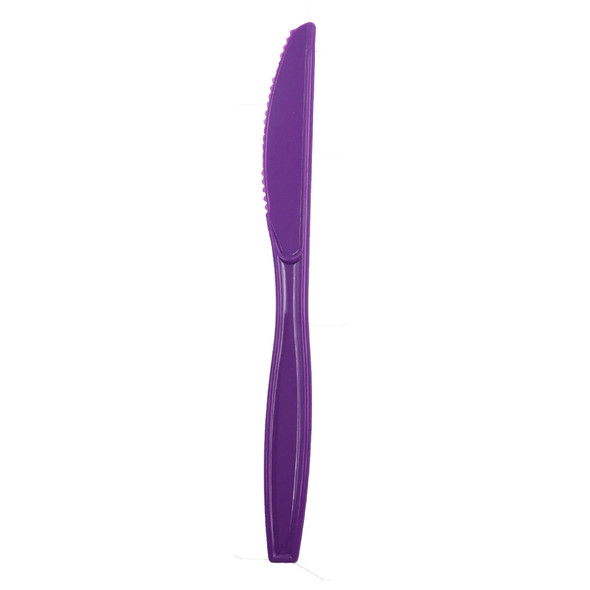 Purple plastic knifes