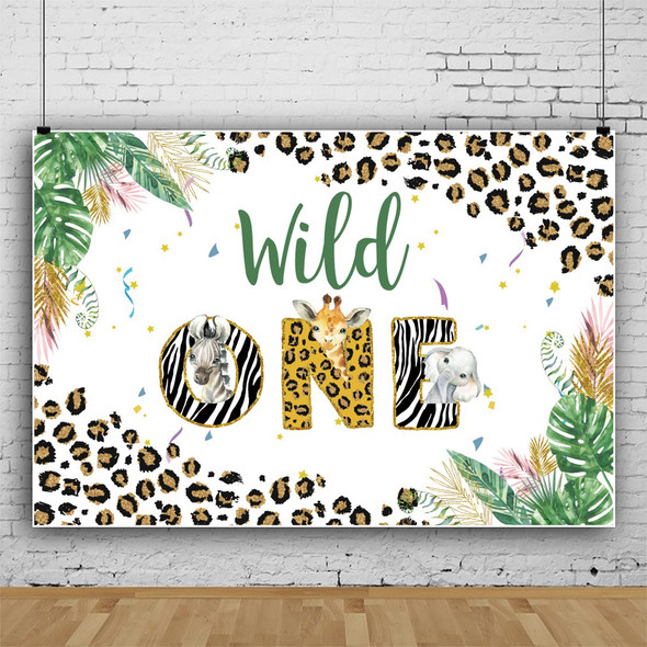 Safari themed vinyl backdrop