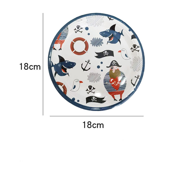 Pirate Paper Plate Small