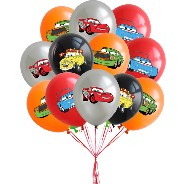 Cars Latex Balloons