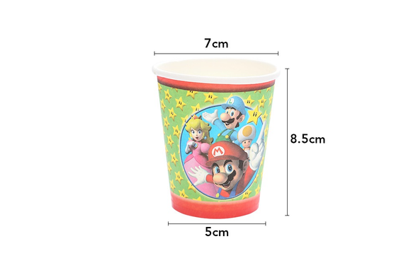 Mario Paper Cups
