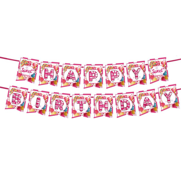 Sweets Birthday banner