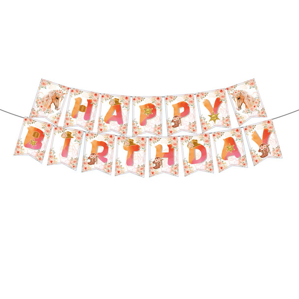 Horse Birthday banner