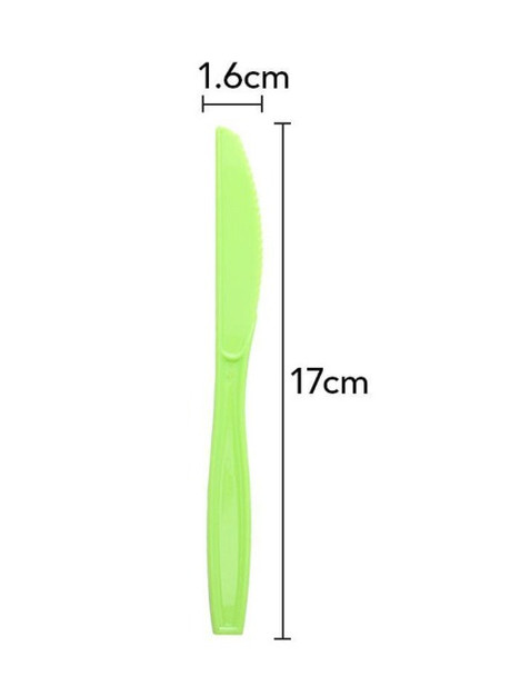 Light Green plastic knifes
