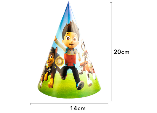 Paw Patrol 2 themed party hats 10pc