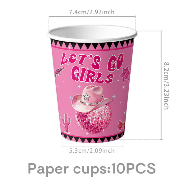 Cowgirl Paper Cups