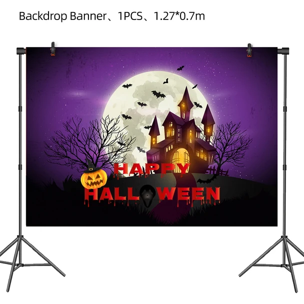 Halloween Vinyl Backdrop