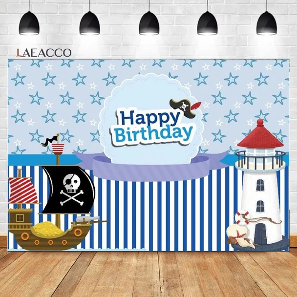 Pirate Vinyl Backdrop