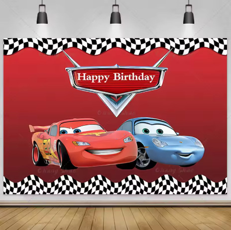 Cars Vinyl Backdrop