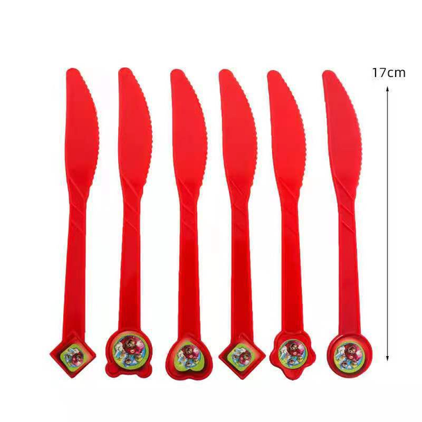 Mario Red Plastic Knife