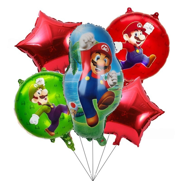 Mario Helium Balloon Bouquet