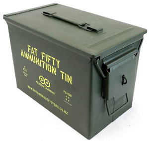 AMMO TIN FAT FIFTY WITH LATCH